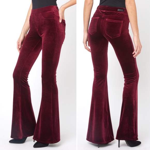 blank nyc velvet flare pants